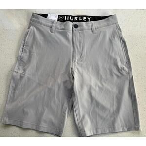Hurley All Day Hybrid Short Mens 36 Gray Quick Dry Reflective Stretch 20" Length